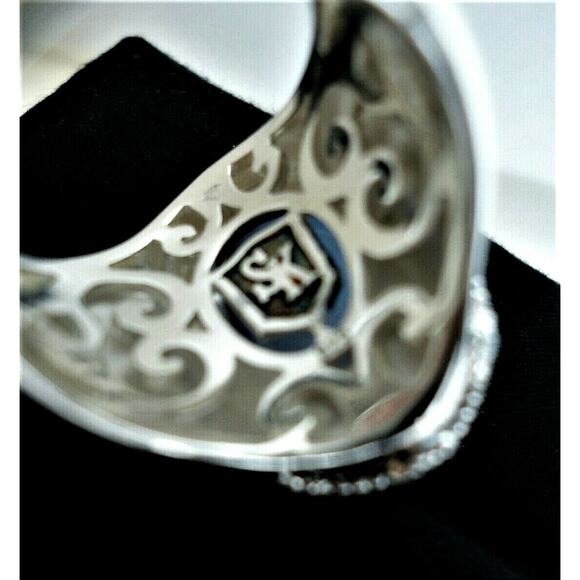 NEW Scott Kay BLUE CHALCEDONY & WHITE SAPPHIRE Sterling Silver RING Sz 6 w/ Tags - Picture 2 of 7